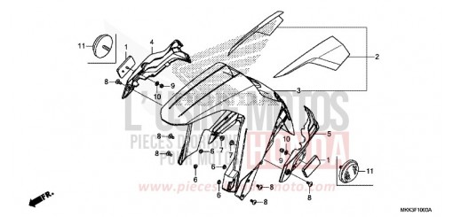 FRONT FENDER CRF1000A2J de 2018